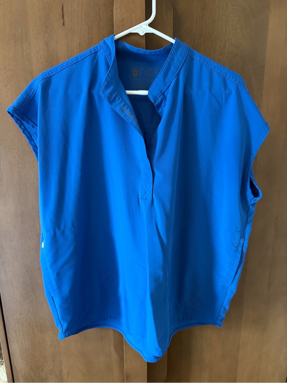 FIGS Royal Blue Short-Sleeve V-Neck Scrub Top